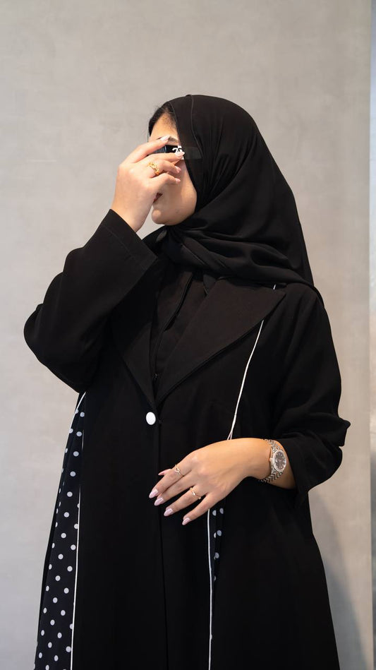 black crepe abaya. C:1098