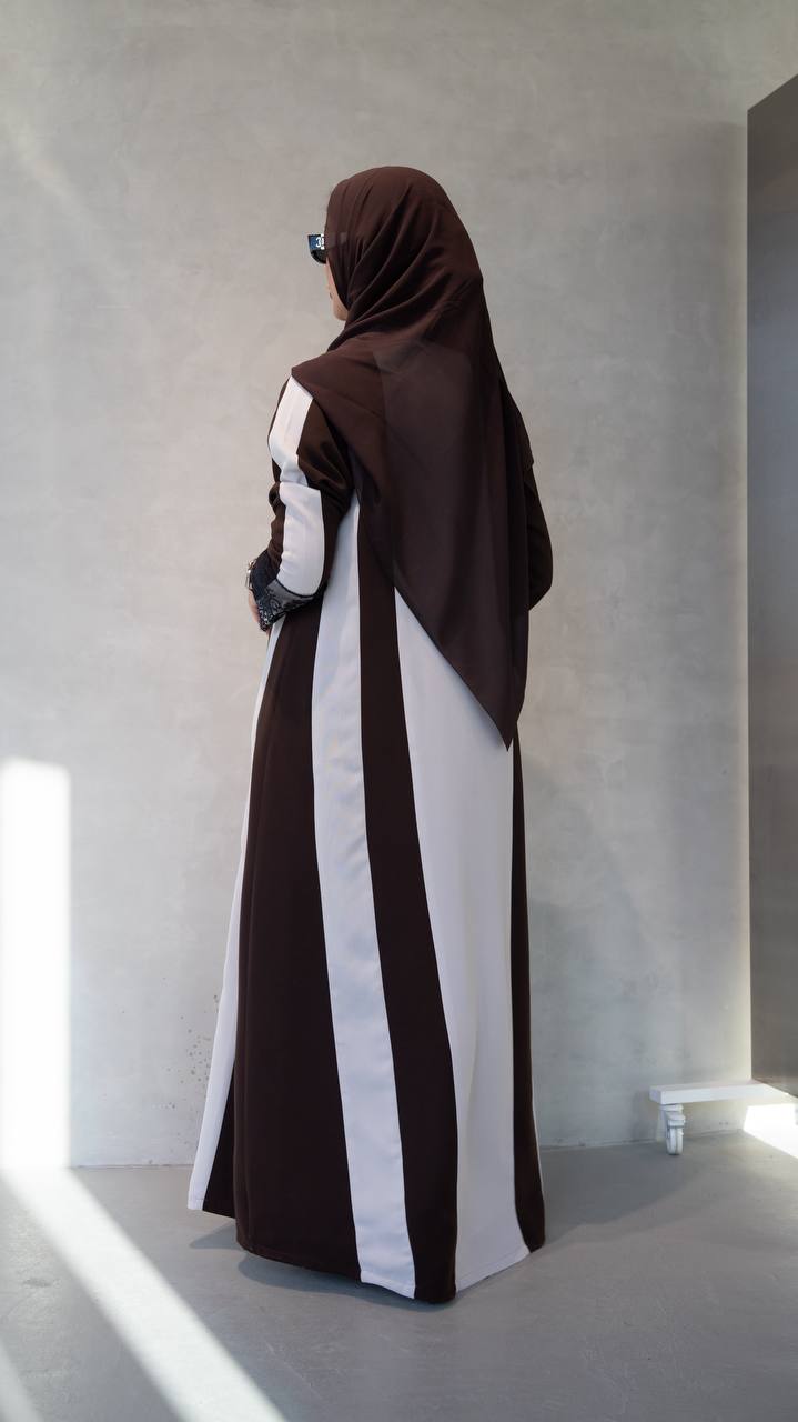 crepe abaya with lace. C:1091