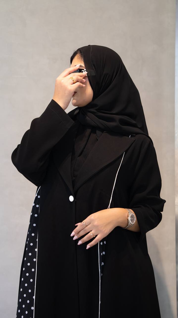 black crepe abaya. C:1098